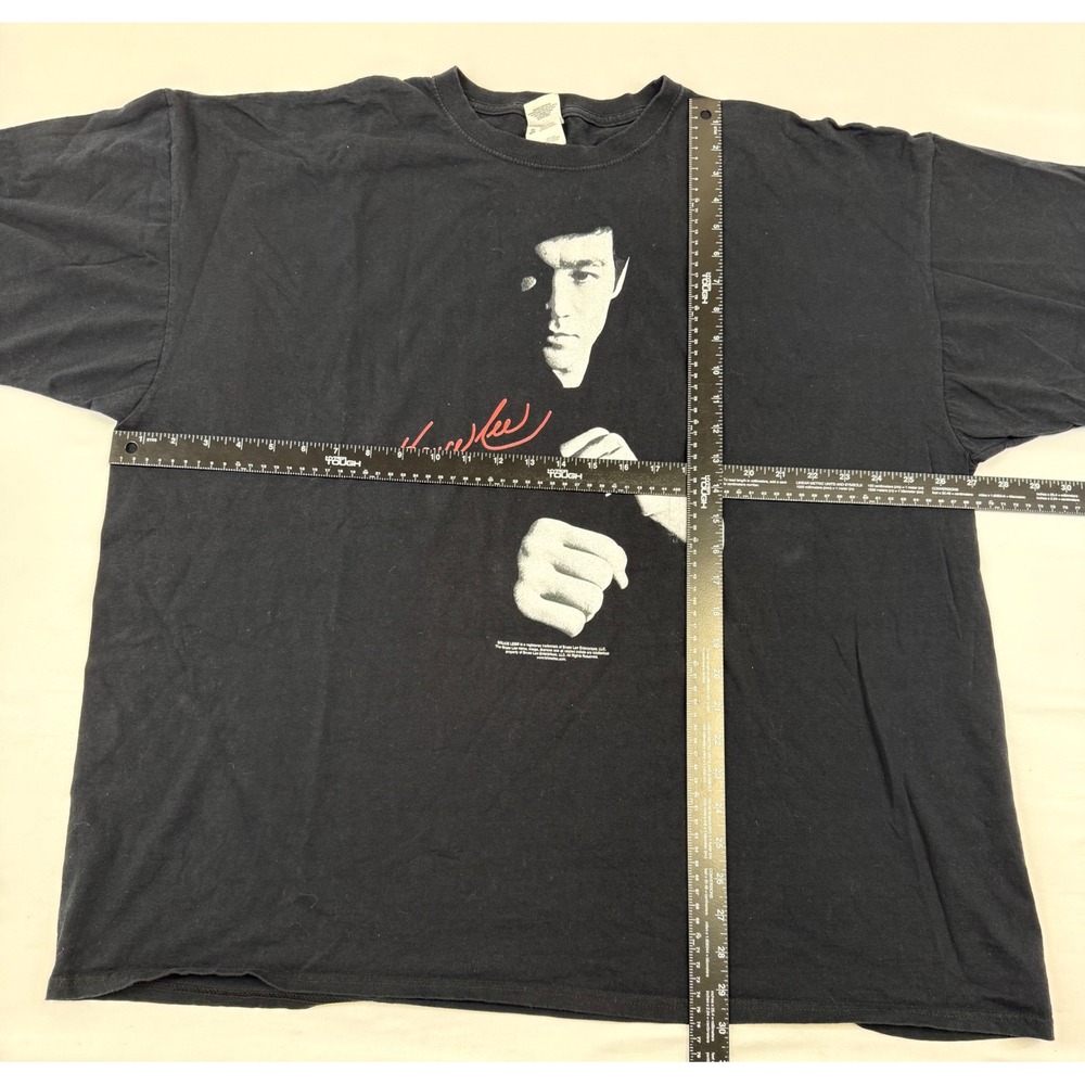 Bruce Lee Jerzees Graphic T-Shirt Mens 3XL Black Martial Arts Signature Tee - Picture 6 of 8